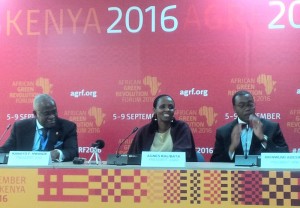 Kanayo Nwanze, Agnes Kalibata, Akinwumi Adesina - three winners / laureates of the Africa Food Prize 
