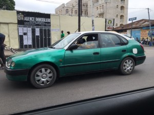 Brazzaville green taxis