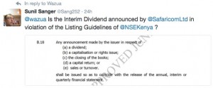 Safaricom bonus dividend