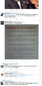 Tweets about Crane Bank 